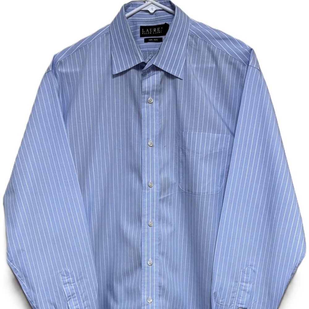 Ralph Lauren Black Label Long Sleeve Shirt Men's Non-Iron 16.5 X 34-35 - Cotton